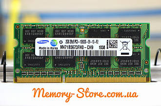 Оперативна пам'ять для ноутбука Samsung DDR3 2GB PC3-10600s 1333MHz sodimm, б/в