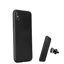 Чохол для Xiaomi Redmi Note 8 накладка на бампер протиударний Magnetic Leather Case з магнітом чорний, фото 5