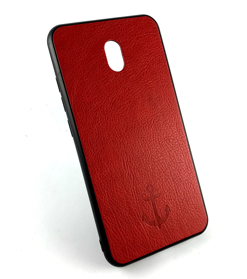 Чохол для Xiaomi Redmi 8A накладка на бампер протиударний Magnetic Leather Case з магнітом червоний