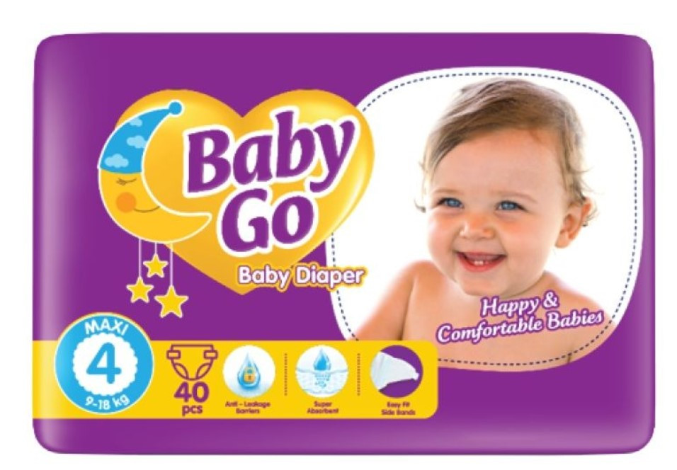 Підгузники Baby Go Maxi розмір 4 (9-18 кг), 40 шт.