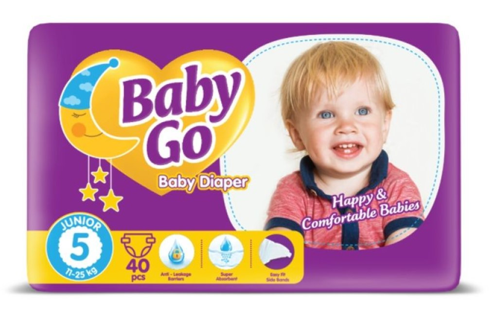 Подгузники Baby Go Junior размер 5 (11-25 кг), 40 шт.