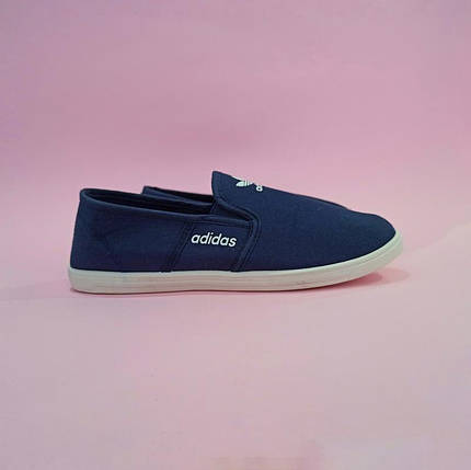 Акція Adidas Мокасини сліпони кеди балетки сині м'які легкі літні, фото 1