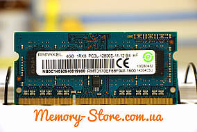 Оперативна пам'ять для ноутбука Ramaxel DDR3 4GB PC3-10600S PC3-12800s SODIMM (б/у), фото 3