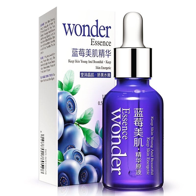 Сиворотка для обличчя з чорницею BIOAQUA Wonder Essence,15мл