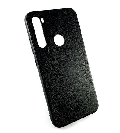 Чохол для Xiaomi Redmi Note 8 накладка на бампер протиударний Magnetic Leather Case з магнітом чорний, фото 1