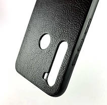 Чохол для Xiaomi Redmi Note 8 накладка на бампер протиударний Magnetic Leather Case з магнітом чорний, фото 2