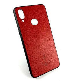 Чохол накладка для Samsung A10s, A107 на задню панель Magnetic Leather Case з магнітом червоний