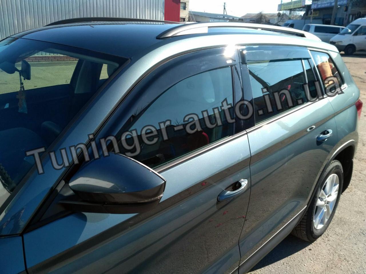 Дефлектори вікон (вітровики) Volkswagen Tiguan Allspace 2016- (HIC)