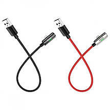 AUX кабель Hoco LS28 Lightning to Lightning + Lightning, фото 3
