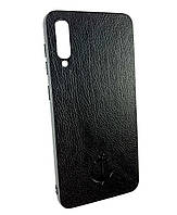Чехол накладка для Samsung A30s A307, A50 A505 бампер противоударный Magnetic Leather черный