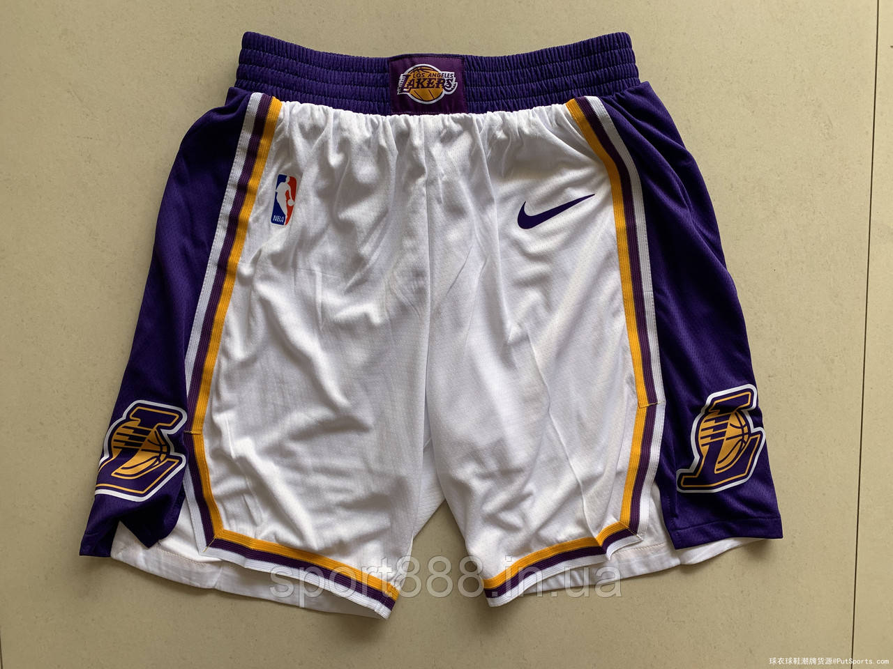 Білі шорти Лос deste Лейкерс Nike Los Angeles Lakers NBA Swingman