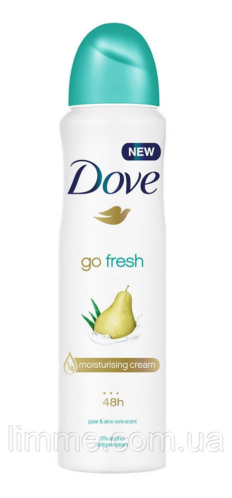 Дезодорант аерозольний жіночий Dove Go Fresh Moisturising Cream (Груша) 150 мл.