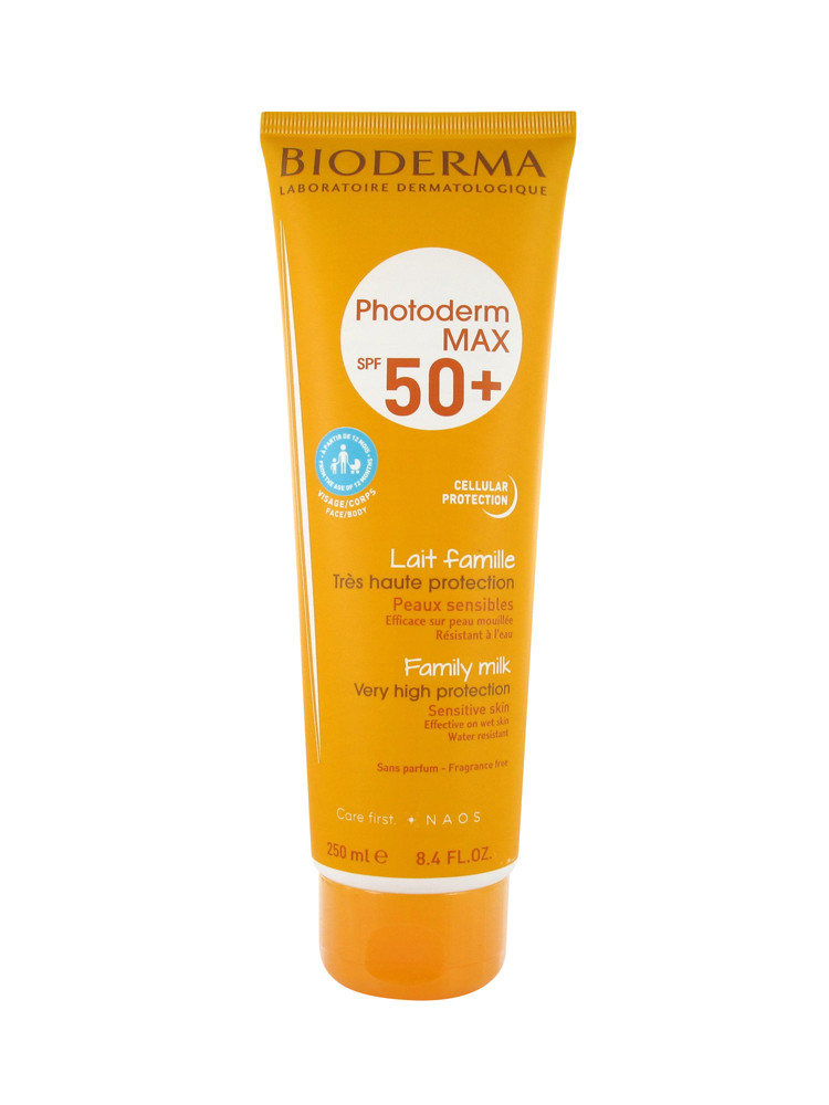 СОЛНЦЕЗАЩИТНОЕ МОЛОЧКО ДЛЯ ВСЕЙ СЕМЬИ БИОДЕРМА ФОТОДЕРМ BIODERMA PHOTODERM MAX FAMILY MILK SPF 50+ 250МЛ