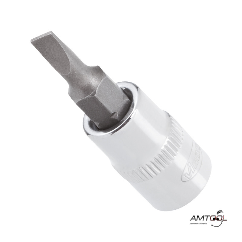 Головка 1/4" з битою Sl 1x5,5 — Vigor V2428N, фото 1