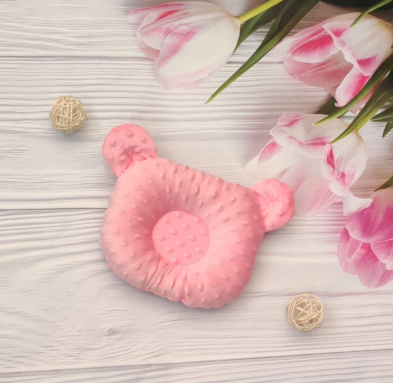 Дитяча ортопедична подушка для новонароджених Мінкі "Метелик" 30х25 см