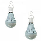 Світлодіодна аварійна смарт-лампа 5 Вт з гачком для підвішування (комплект 2 шт)+ патрон (Арт. 5707), фото 2