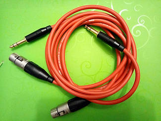 Балансный профессиональный микрофонный кабель Klotz с коннекторами Amphenol - изготовлен для подключения караоке плеера и системы радиомикрофонов