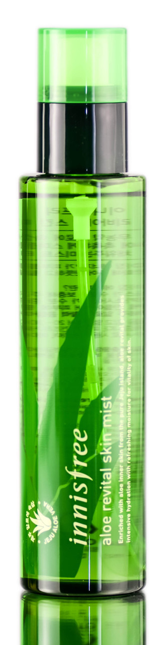 Зволожуючий тонер-міст для обличчя з алое і мадекасосідом Innisfree Aloe Revital Skin Mist 120 мл, фото 1