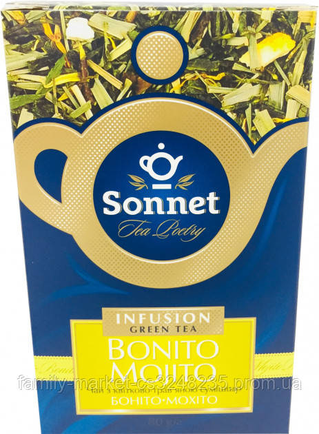 Чай Sonnet зел. 80г. боніто-мохіто (4820082708504)