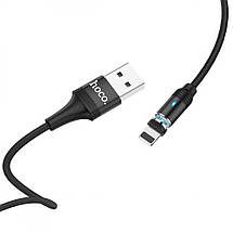 Магнітний USB кабель Hoco U76 Fresh Magnetic Lightning Cable (1.2m), фото 4