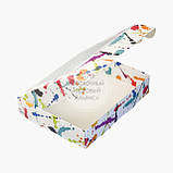 Паковання для пряників з прозорим вікном — Абстракція чорно-біла — 192х148х40 мм, фото 8