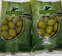 Оливки зелені з кісточками у розсолі 500г Італія/Оливки зелёные с косточкой в розсоле 500 г Италия