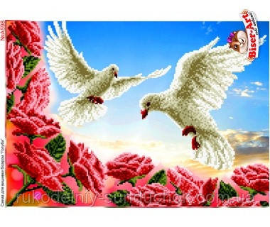 Схема для вишивки бісером, Бісер-Арт Голуби (А598), фото 1