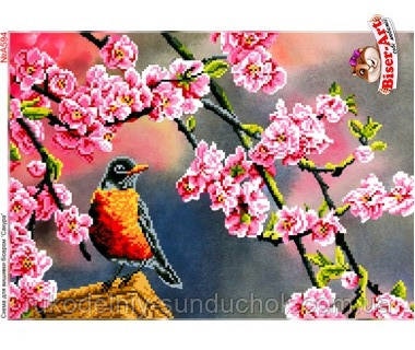 Схема для вишивки бісером Бисер-Арт Цвіт сакури (А594), фото 1