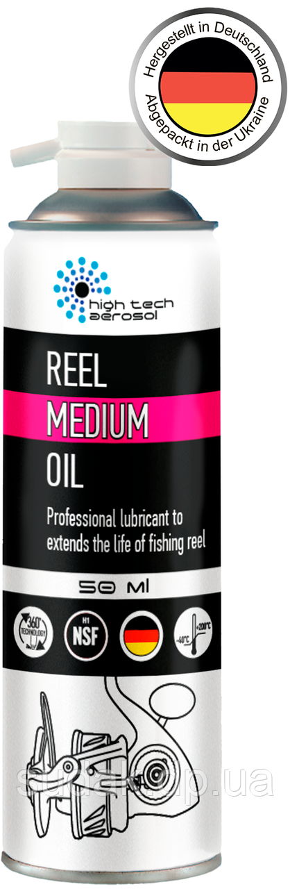 Олива «HTA REEL MEDIUM OIL» для котушок преміум синтетична