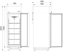 Морозильна шафа Juka ND70М, фото 2