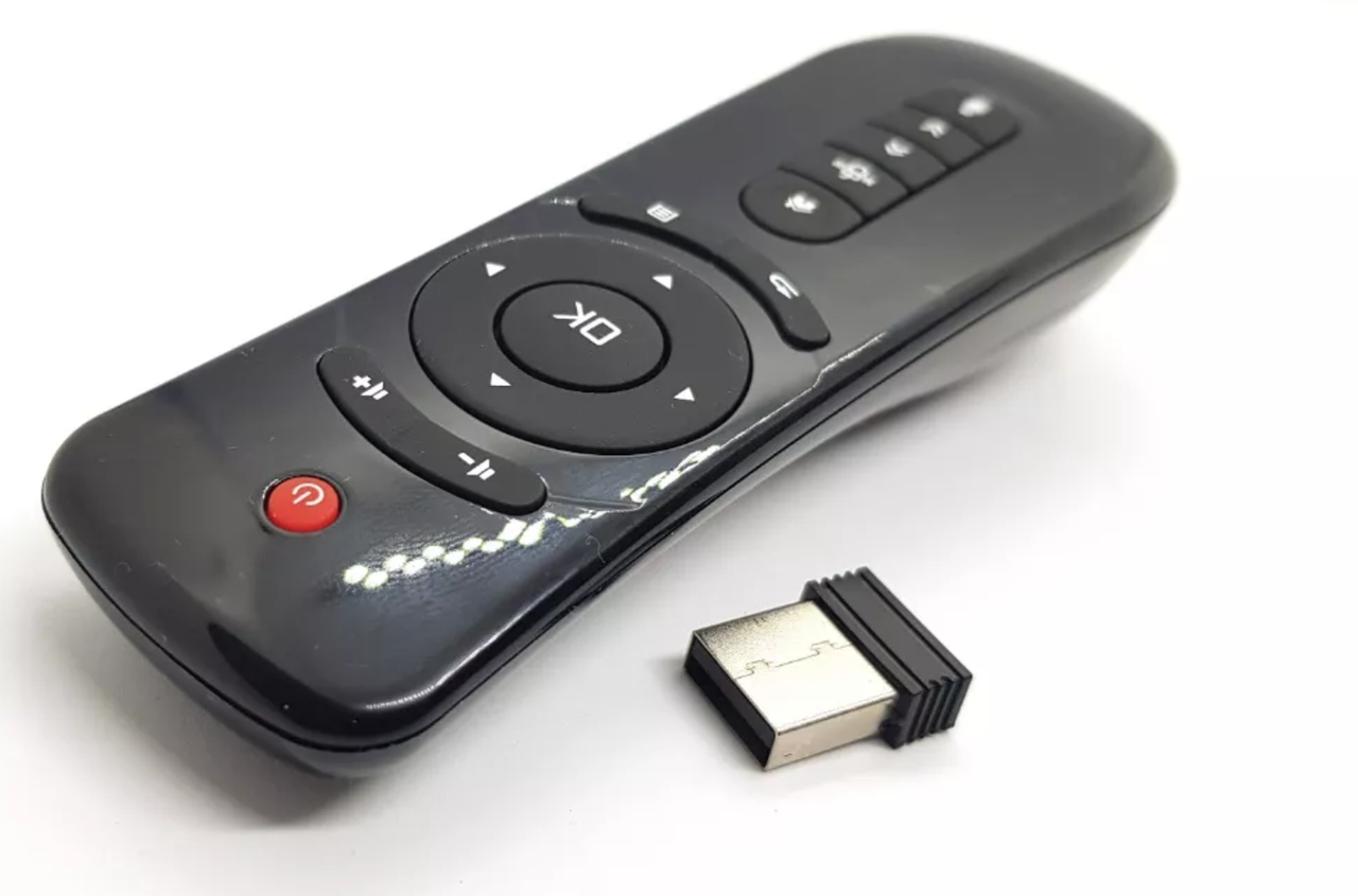 Пульт T2 з мікрофоном Air Mouse аеро ведмедик із гіроскопом смарт-т2, фото 1