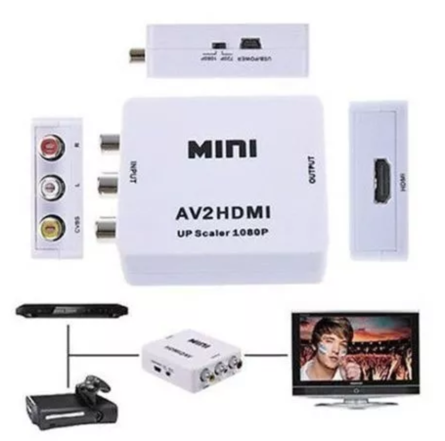 Перехідник з AV RCA тюльпан на HDMI адаптер