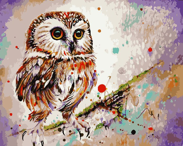 Набір живопису за номерами Сова ArtStory AS0719 40 х 50 см, фото 1