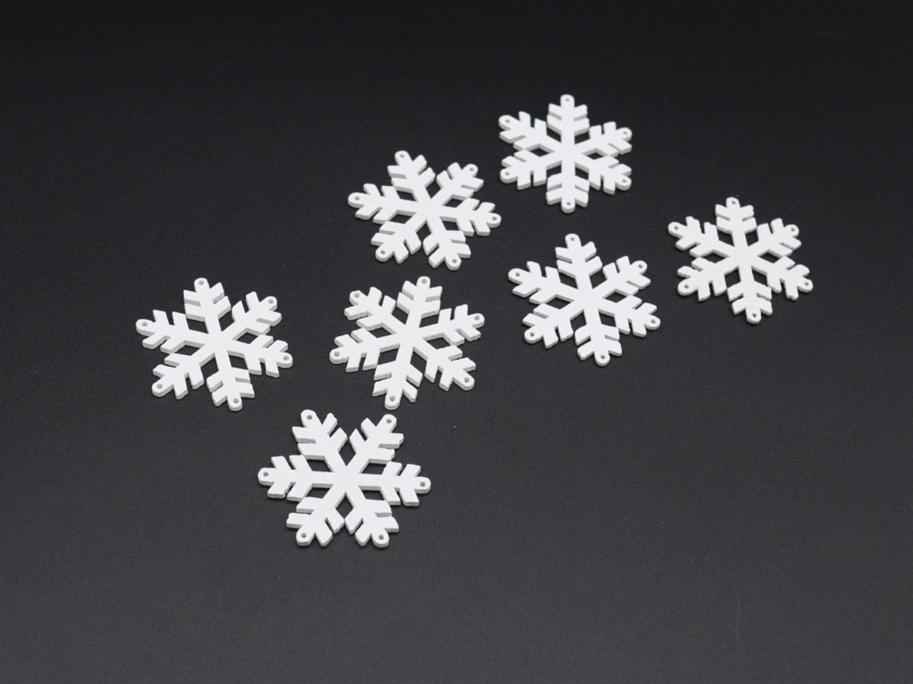 Дерев'яні заготовки для творчості. Сніжинки. 37м, фото 1
