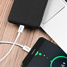 USB-кабель Hoco X23 Skilled Type-C to Type-C Cable (1m) (чорний і білий), фото 5