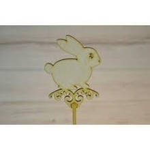 Дерев'яний топер на пасху. Великодній топер на паличці.