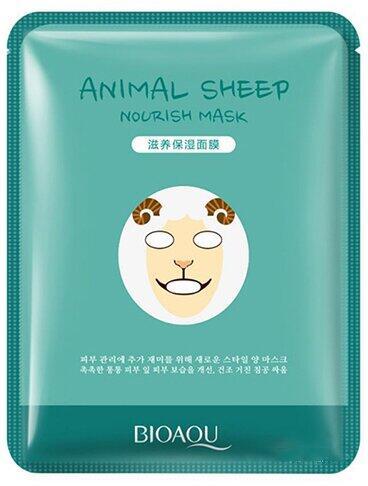 Тканинна маска для обличчя з принтом овечки Bioaqua Animal Sheep Nourish Mask, 30г