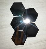 Акрилове дзеркало «Сота» 160×138×80 мм 1 шт. чорне, фото 8