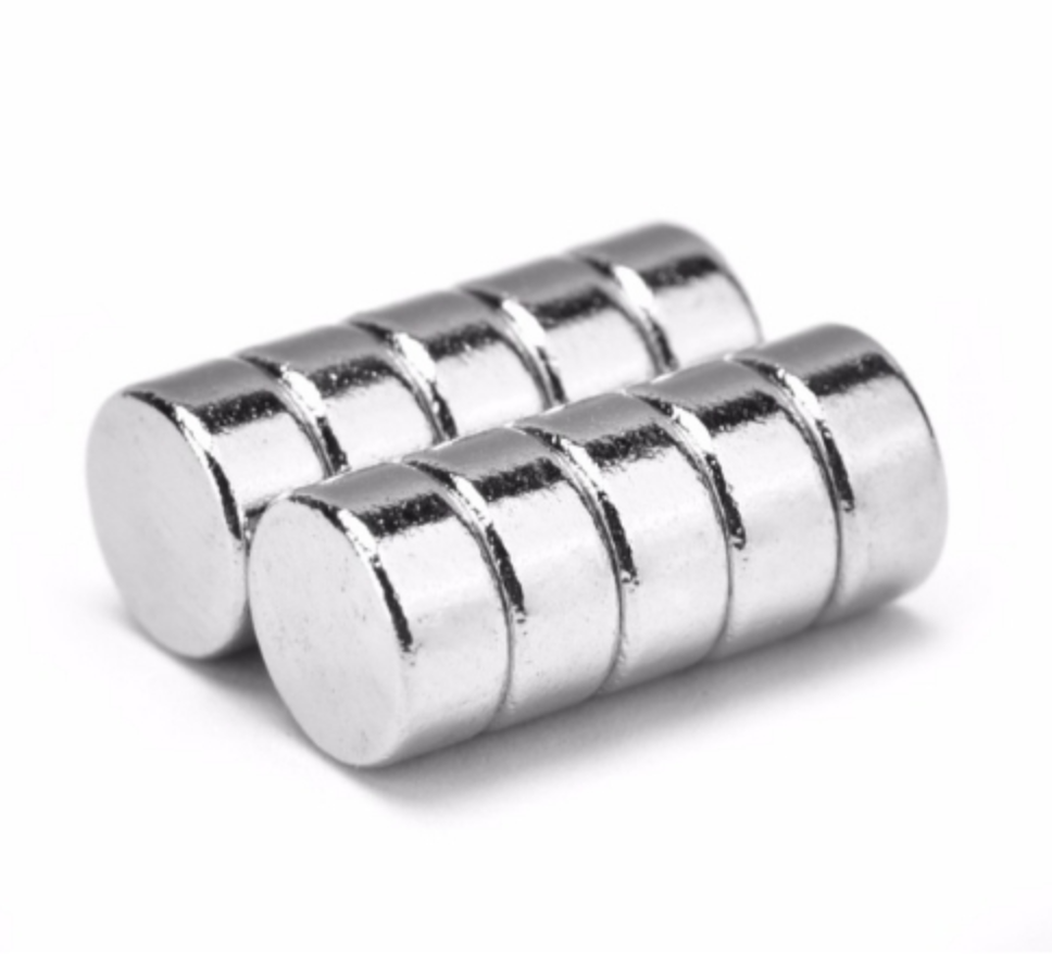150шт. Магніт неодимовий. Диск 6x3 мм Зчеплення ≈ 0,7 кг, фото 1