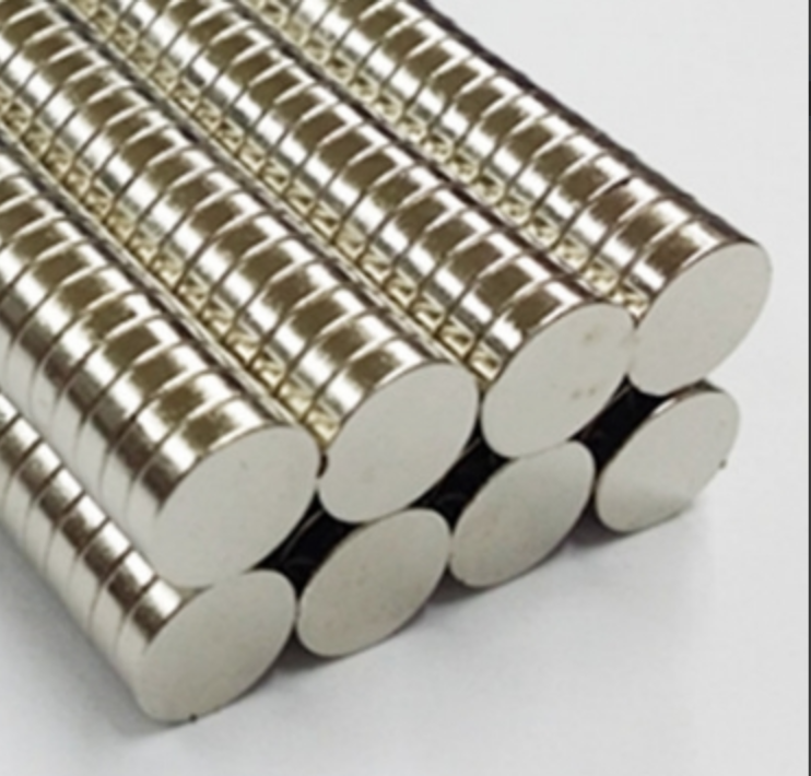 100шт. Магніт неодимовий. Диск 8x2 мм Зчеплення ≈ 0,66 кг, фото 1