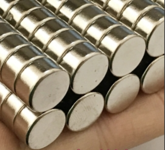 30шт. Магніт неодимовий. Диск 10x5 мм Зчеплення ≈ 2,2 кг, фото 1