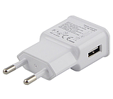 Зарядний пристрій Samsung 2A USB Заряджання Блок Живлення від 220 В, фото 3