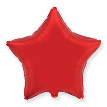 Фольгована кулька металік зірка червоний 18" Flexmetal