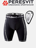 Компрессионные шорты Peresvit Blade Compression Shorts с ракушкой для защиты паха Bioflex Cup