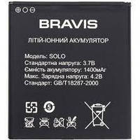 Аккумулятор АКБ Bravis Solo (Li-ion 3.7V 1400mAh) Оригинал Китай