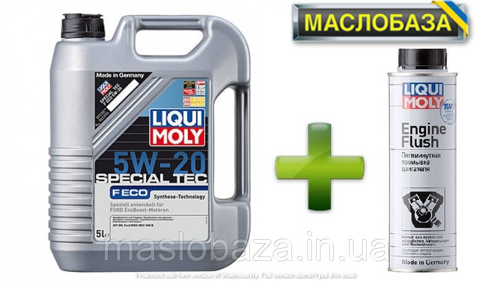 Синтетичне моторне масло Special Tec F ECO 5W-20 5 л.+ Промивка масляної системи - Engine Flush 0.3 л.