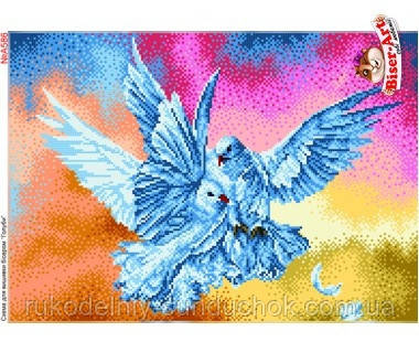 Схема для вишивки бісером, Бісер-Арт Голуби (А586), фото 1