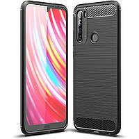 TPU чохол протиударний Slim Series для Xiaomi Redmi Note 8T — чорний карбон