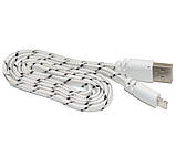 Кабель Lightning для заряджання iPhone 5/5S/6/6 iPad USB у Тканинний Опплетенці Шнур 1 м. Різні кольори, фото 3