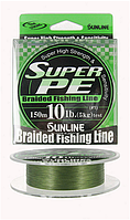 Шнур SunLine Super PE 6 LB/2,72 кг/0,128 мм/ #0.6 зелений